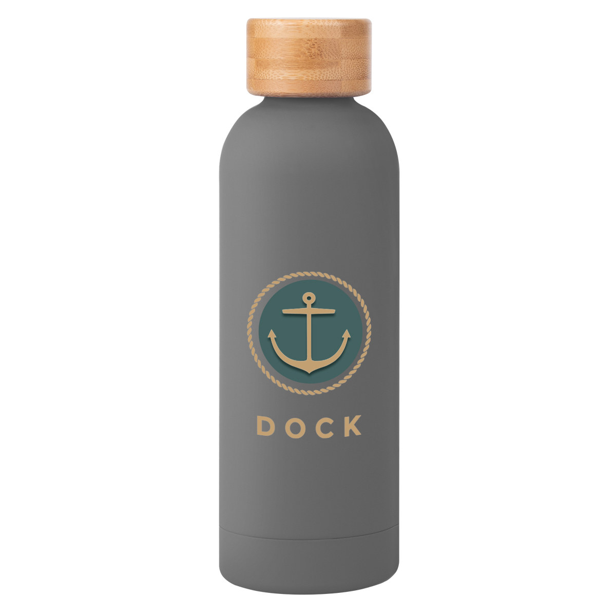 17 Oz. Blair Recycled Stainless Steel Bottle With Bamboo Lid, custom water bottle with logo imprint 19
