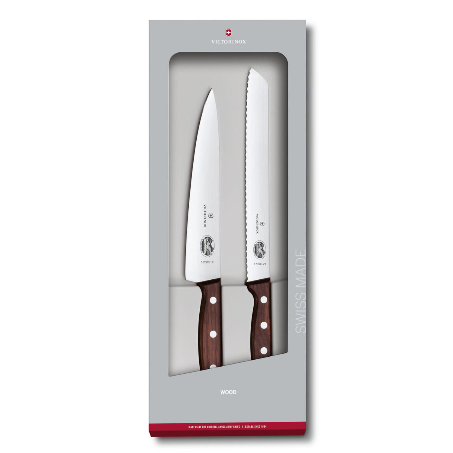 Victorinox® - Swiss Army German Made 2-Piece Wood Kitchen Knife Set 3