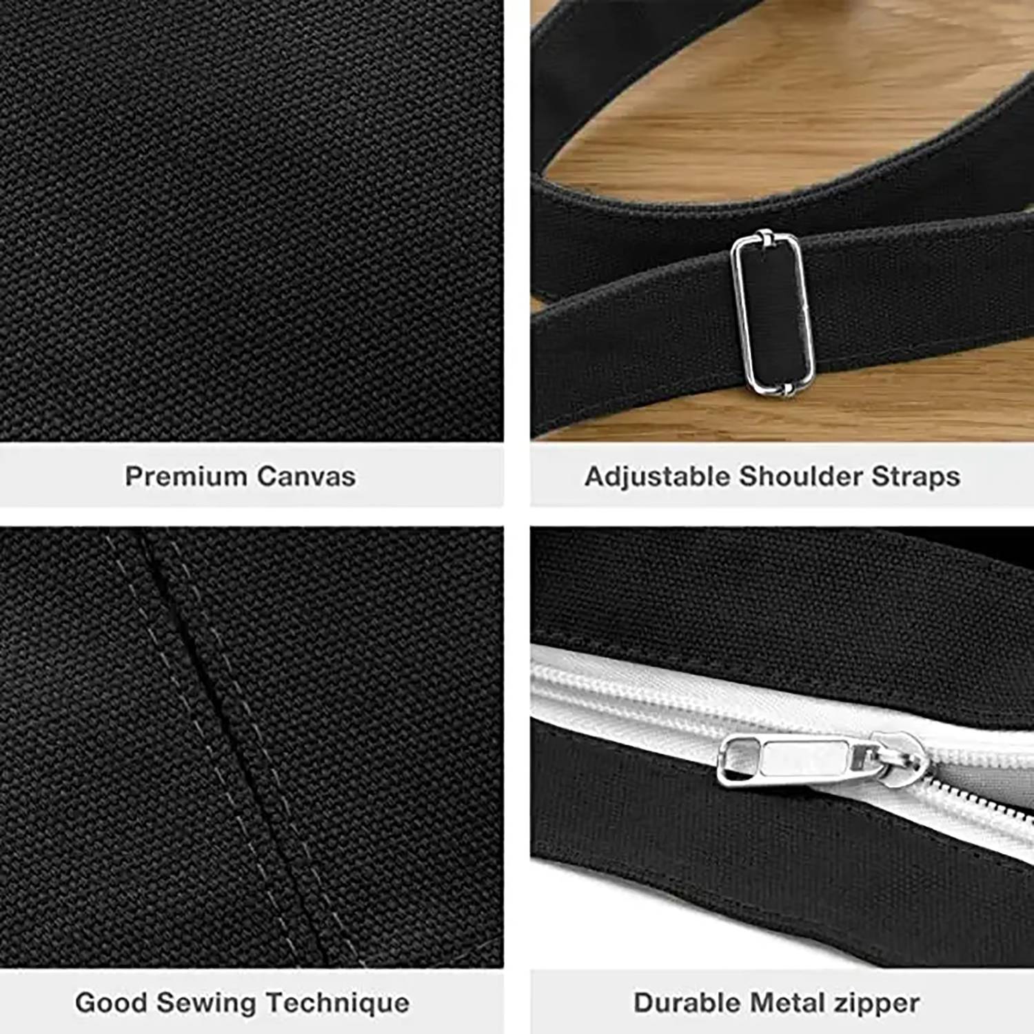 Canvas Zipper Pocket Crossbody Shoulder Bag 6