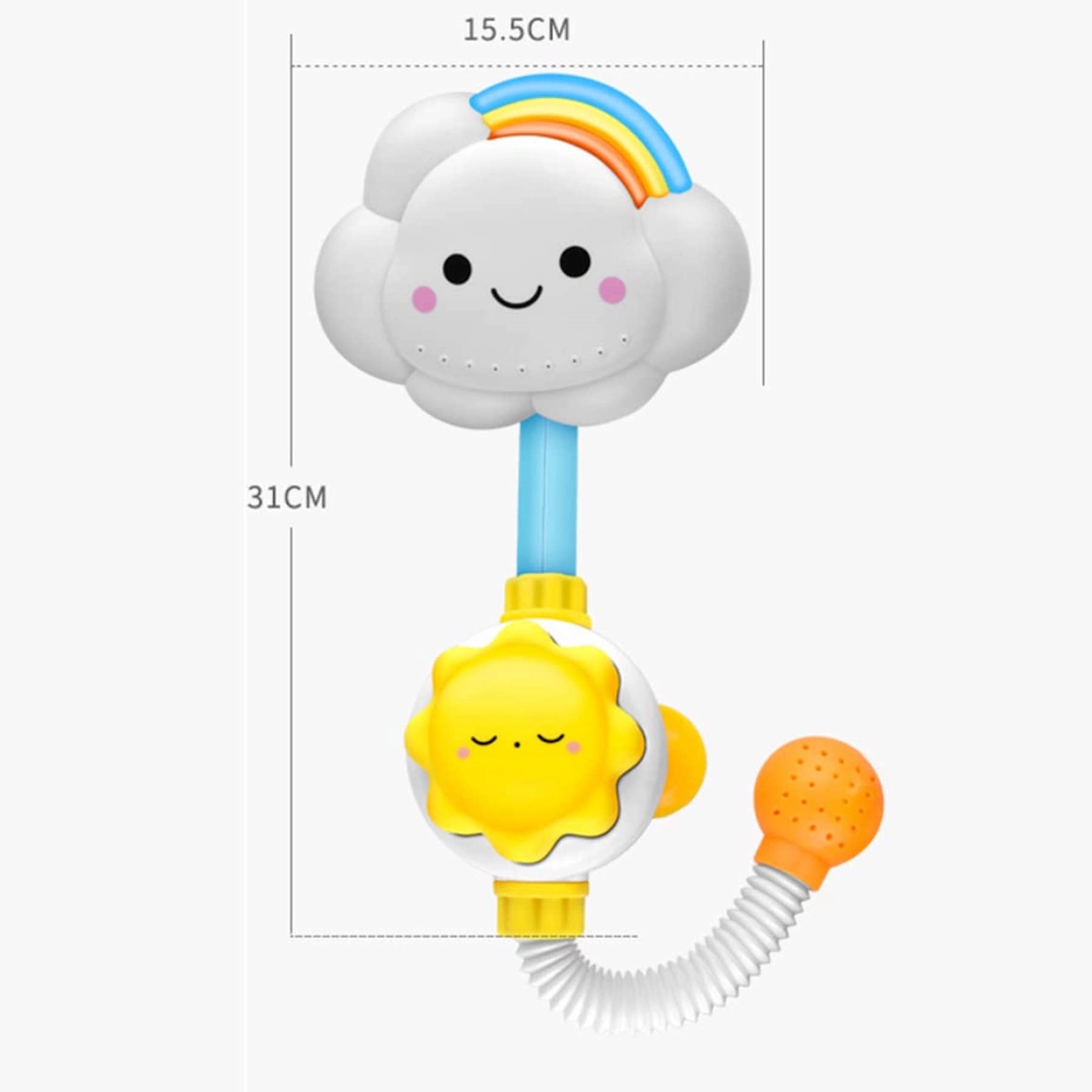 Baby Bath Spray Water Shower Toy Lovely Cloud Rainbow 7
