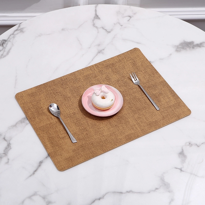 Promotional Custom Cloth Grain Leather Placemat 4