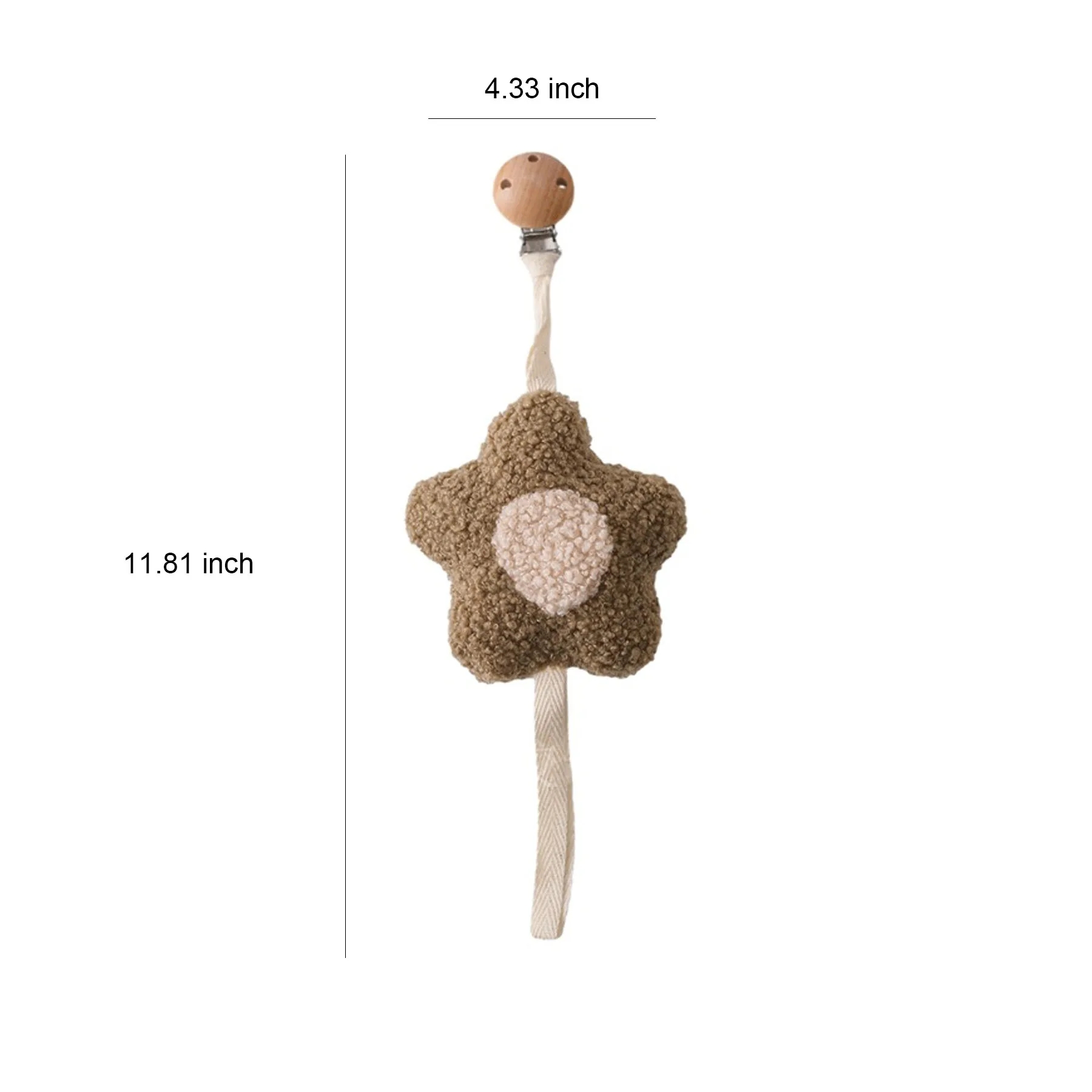 Flower Beech Pacifier Clip 4