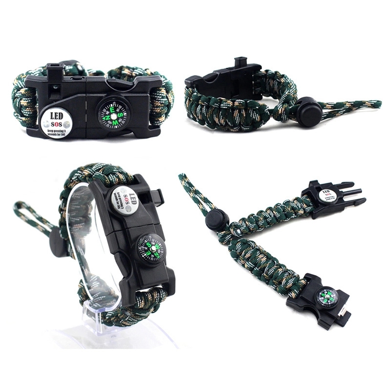 20 in 1 Outdoor Survival Paracord Bracelet 1