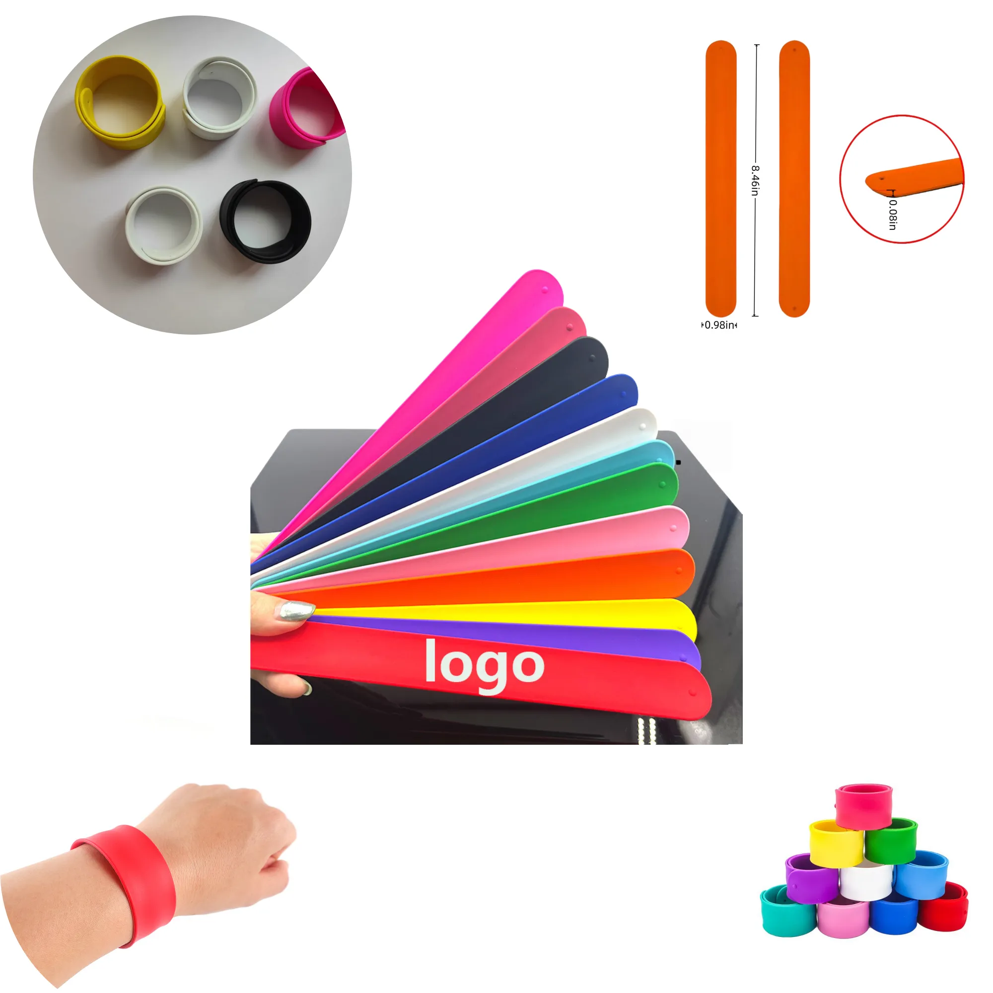 Silicone snapping rings