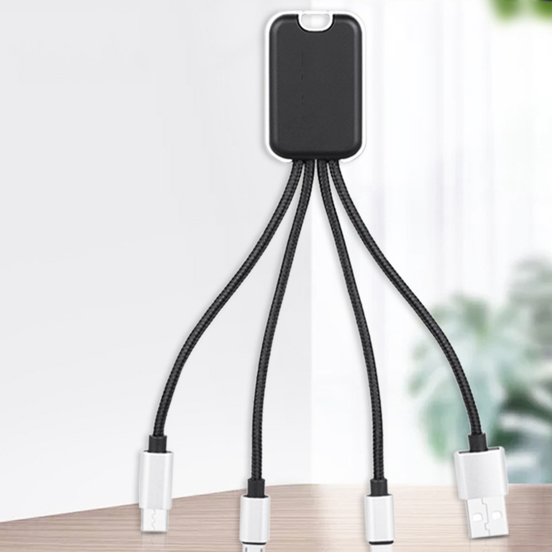 LED Light Emitting 4 in 1 Data Cable 5