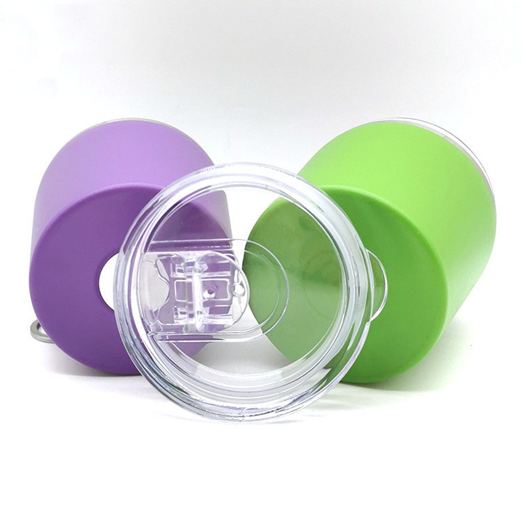 8oz Vacuum Wine Tumblers Coffee Cup With Lid 6