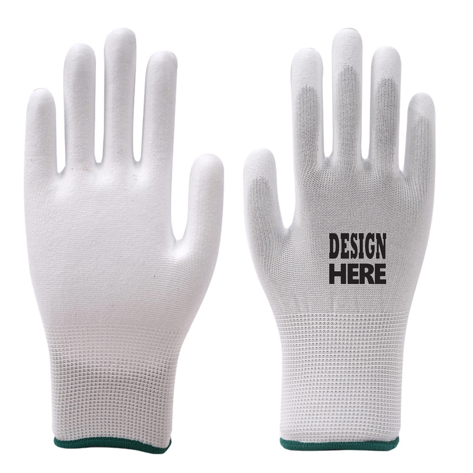 Carbon Fiber PU Coated Finger Anti-static Gloves