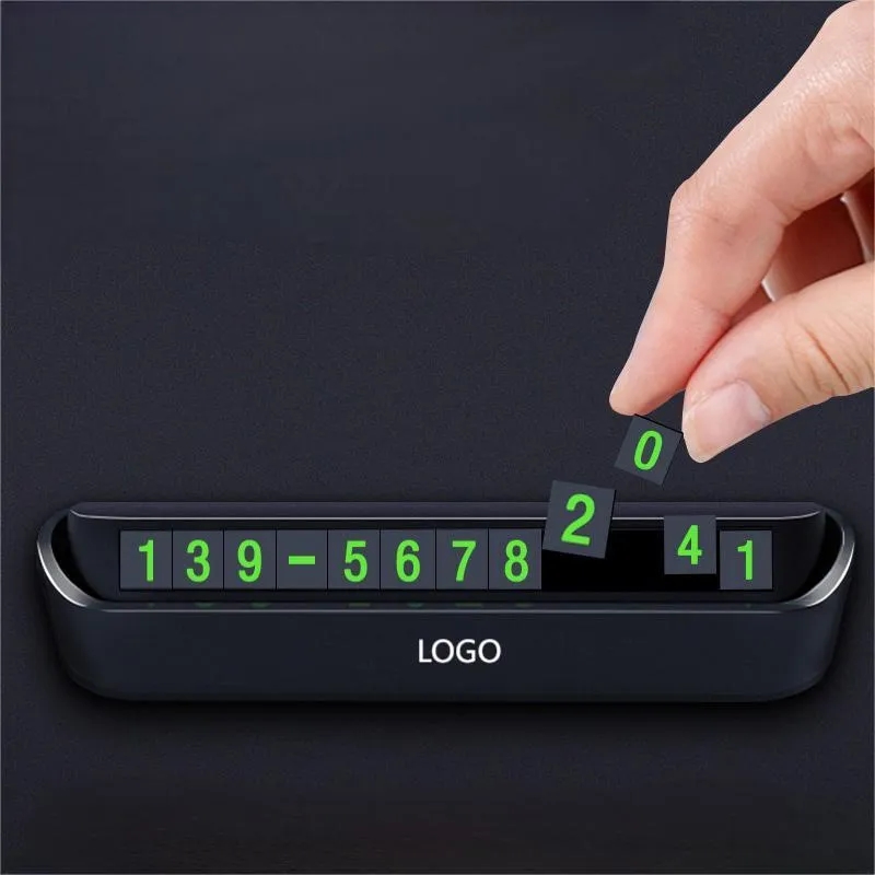 Temporary Car Parking Phone Number Card 5