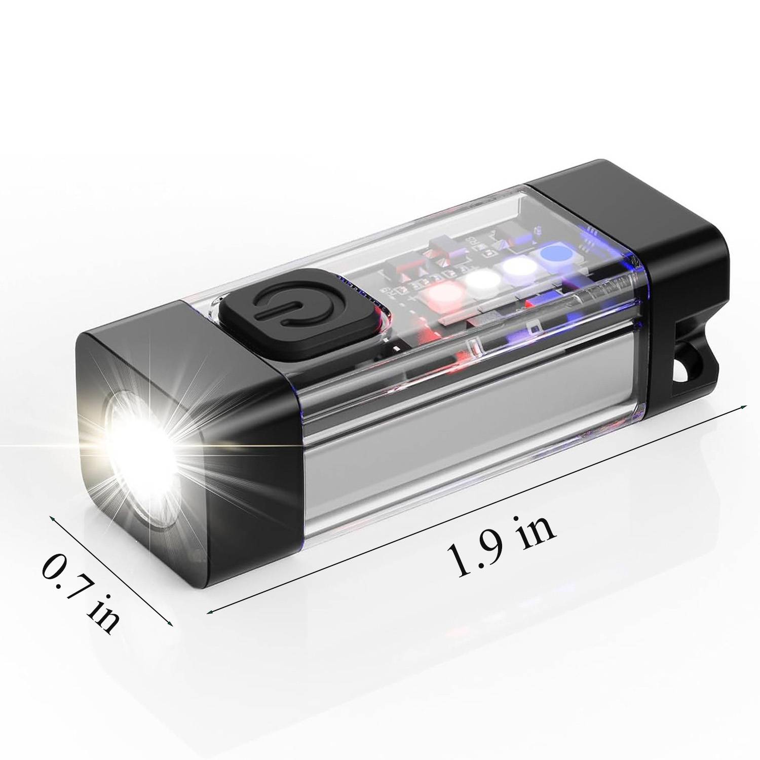 Mini Type-C Magnetic Flashlight Keychain 4