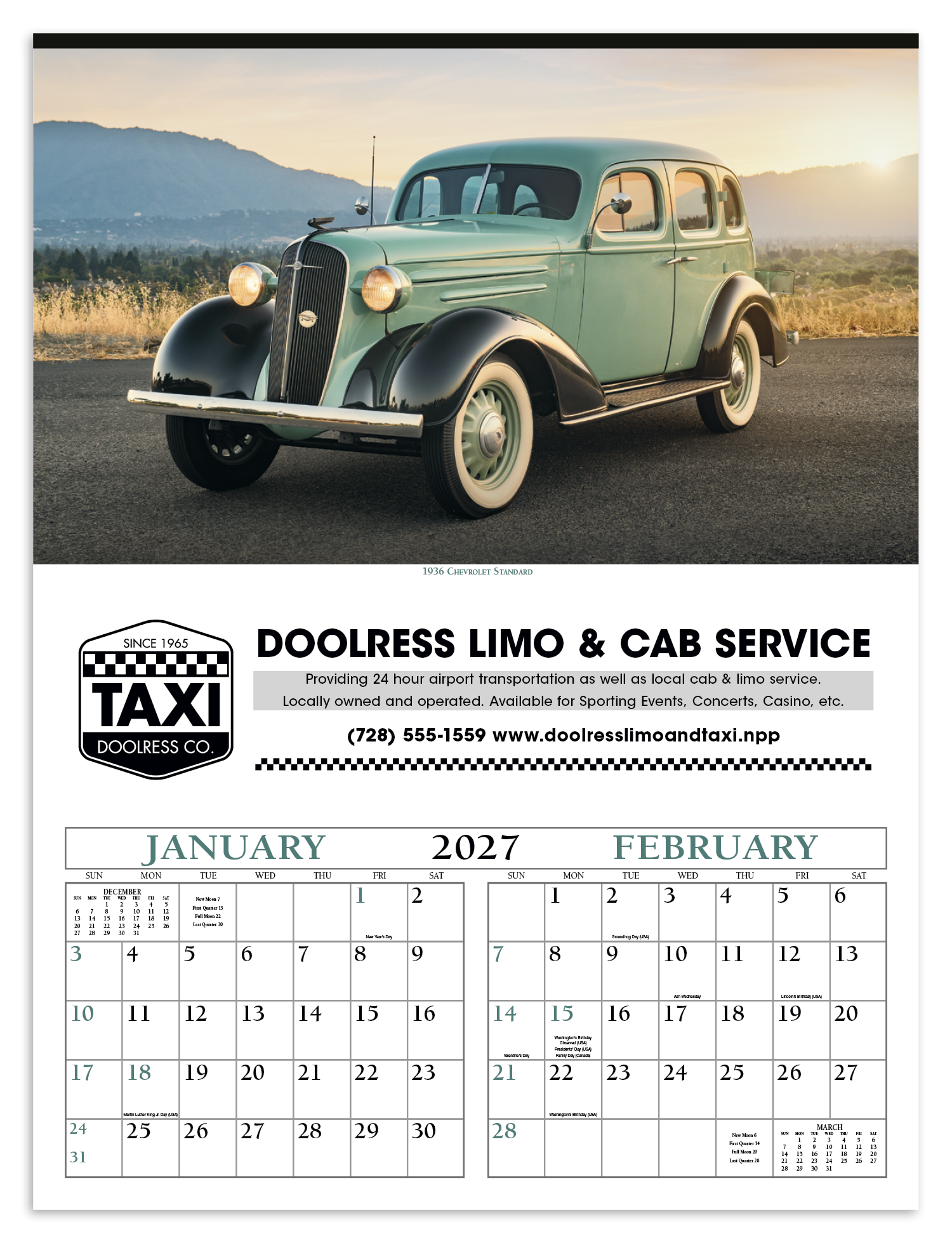 Triumph® Calendars Antique Cars Calendar 18