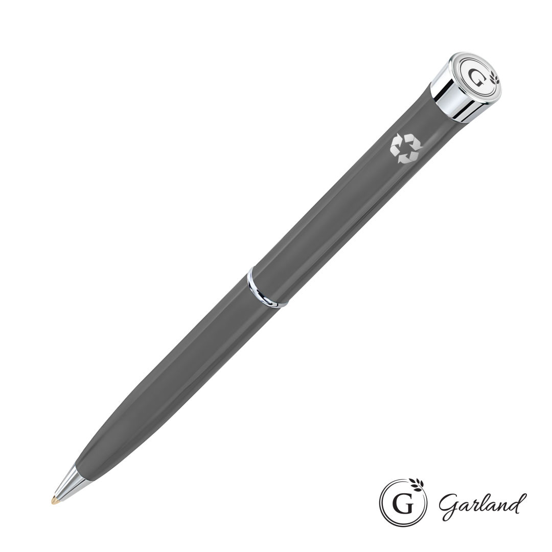 Garland® Recycled Ballpoint Twist Pen - Chrome Accent 8