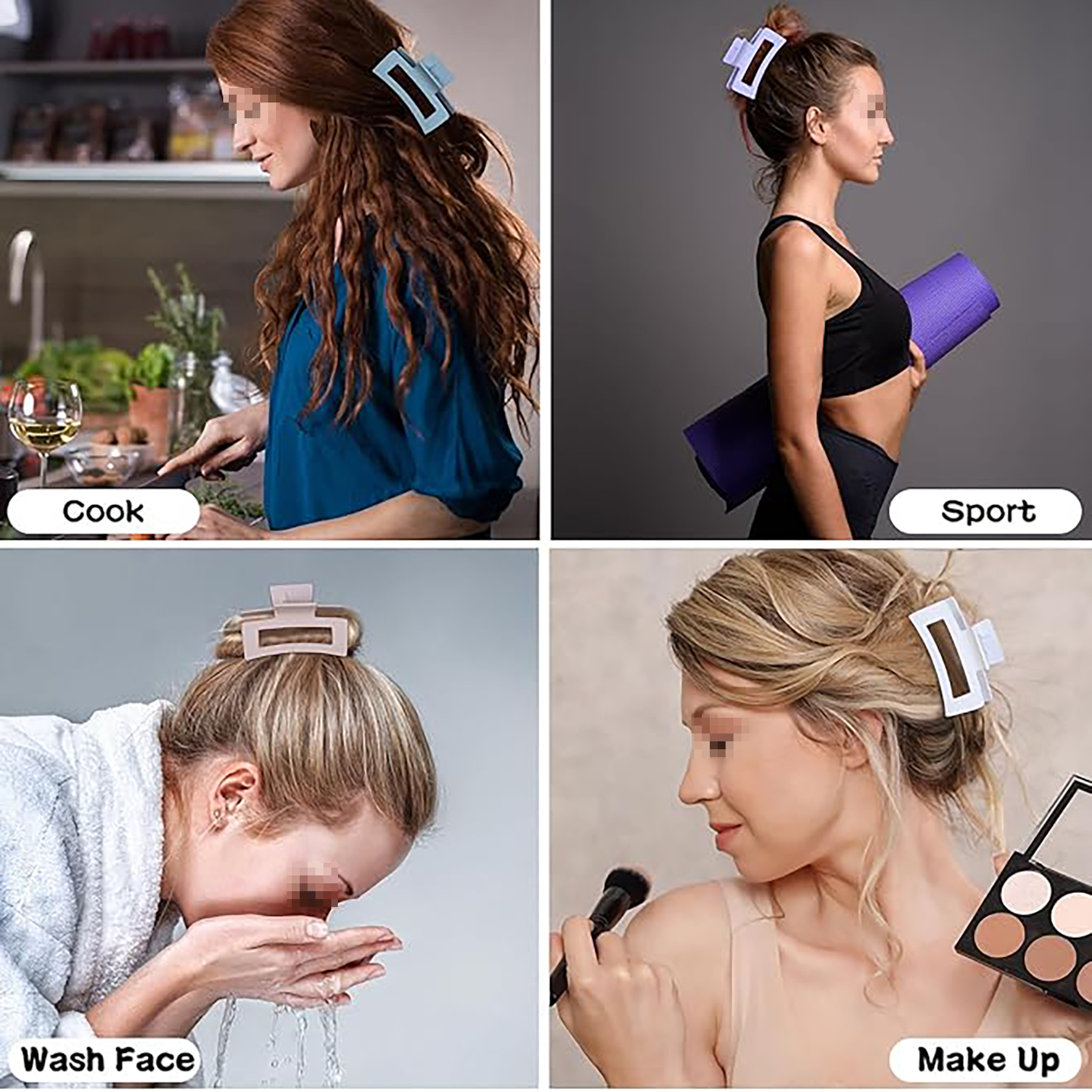 Rectangular Hair Clip 9