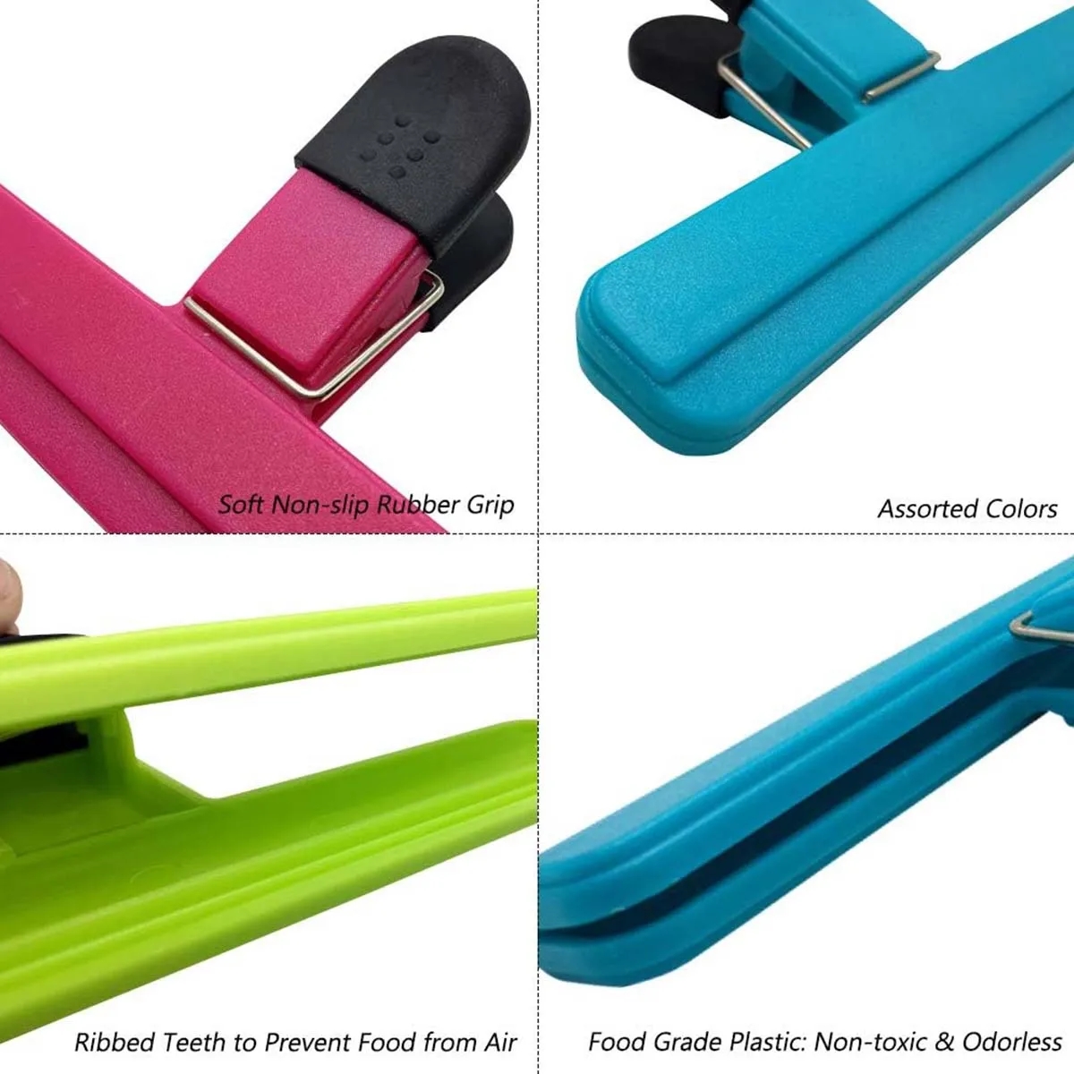 6 Inch Multi-purpose Multicolor Food Snack Bag Paper Clips 4