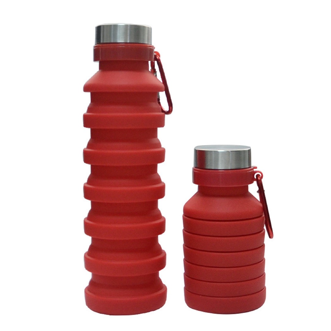 550ML/18 Oz Telescopic Silicone Water Bottle 3