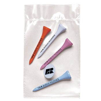 Pro Elite Poly Bag Pack w/ 4 Tees & 1 Ball Marker 1
