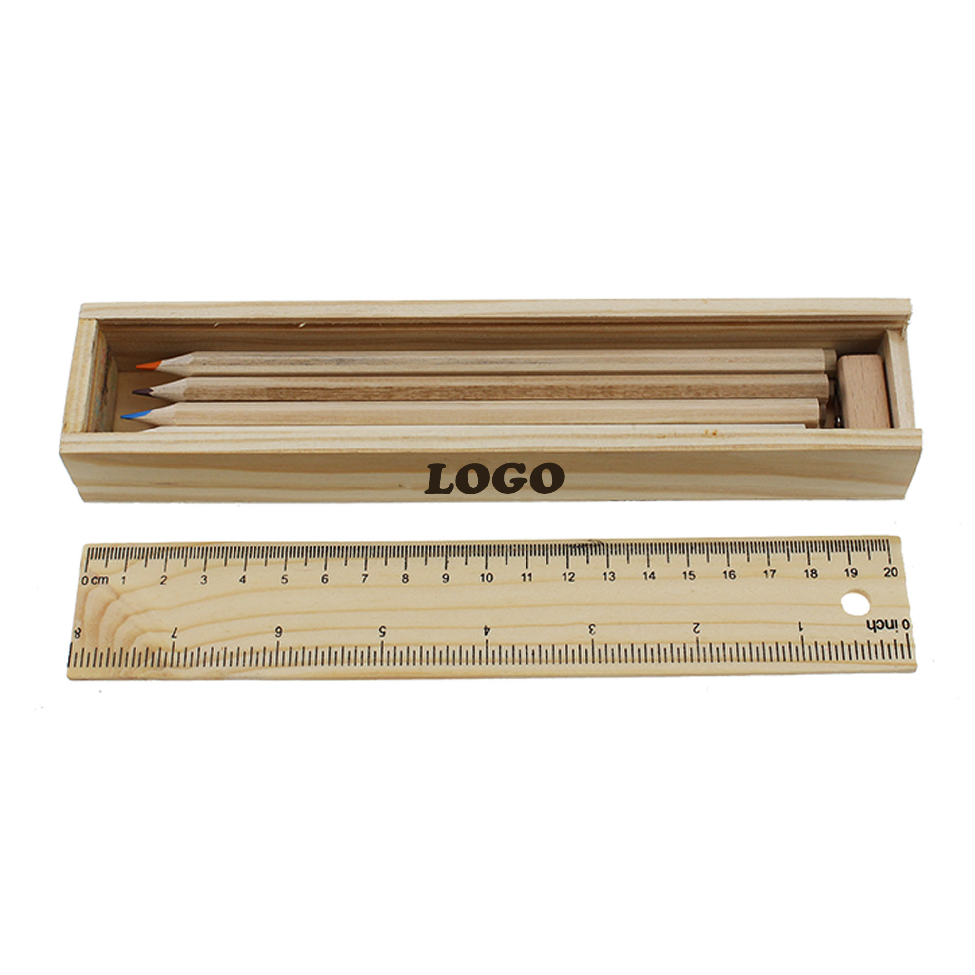 MOQ 10 pcs Engraved Timber Coloring Pencils 1