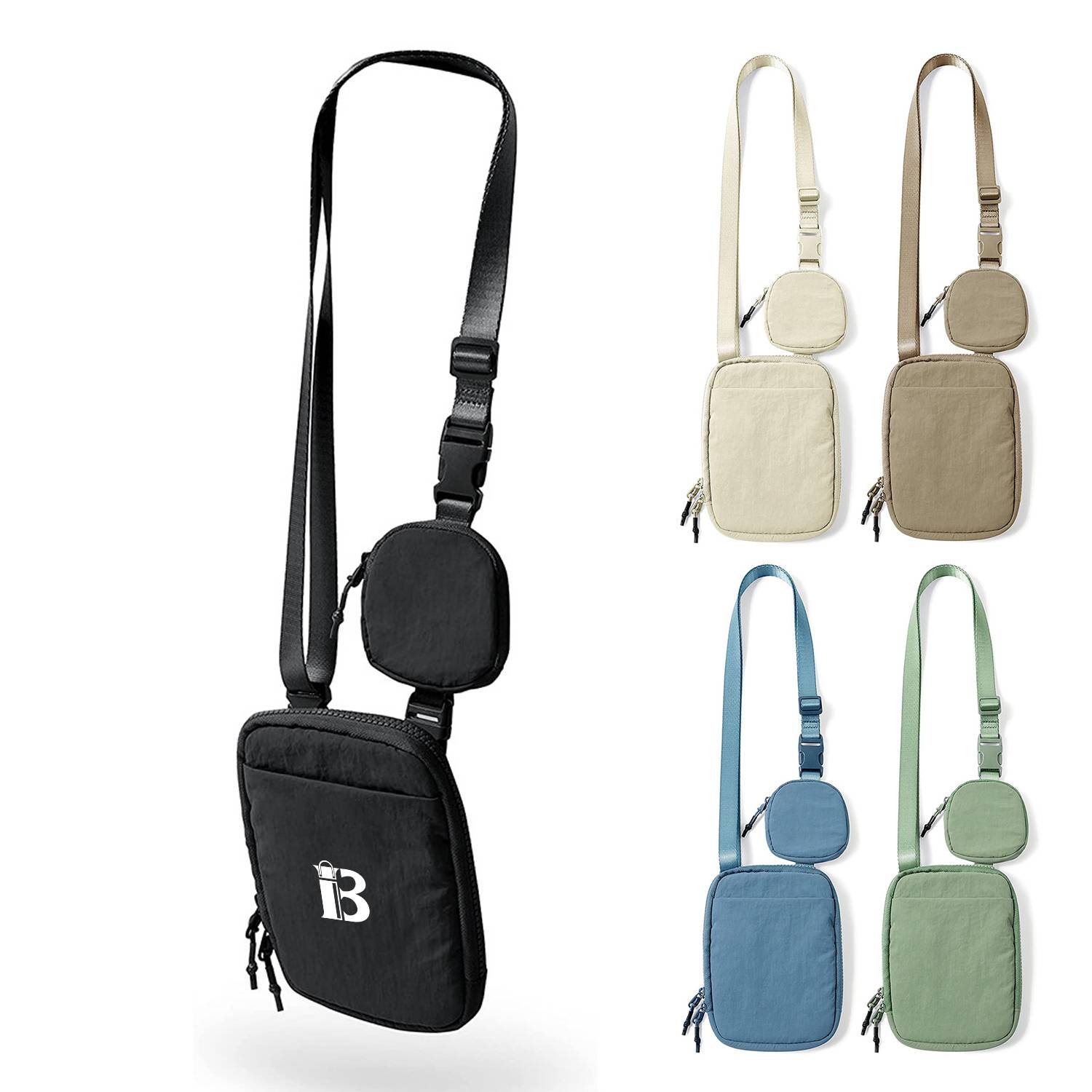 Nylon Crossbody Bag With A Mini Wallet 2