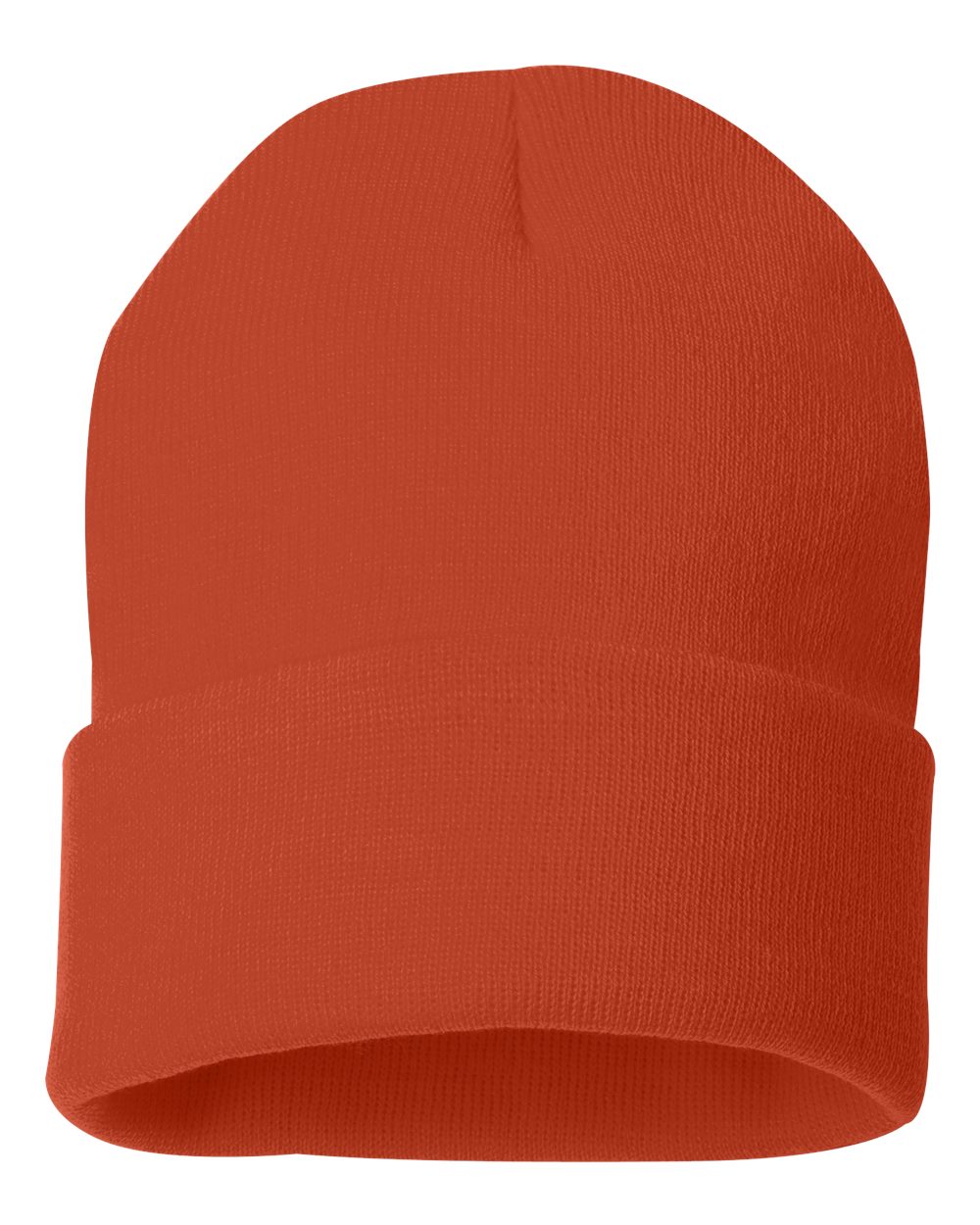 Solid Cuffed Beanie w/ Sewn Woven Patch 61