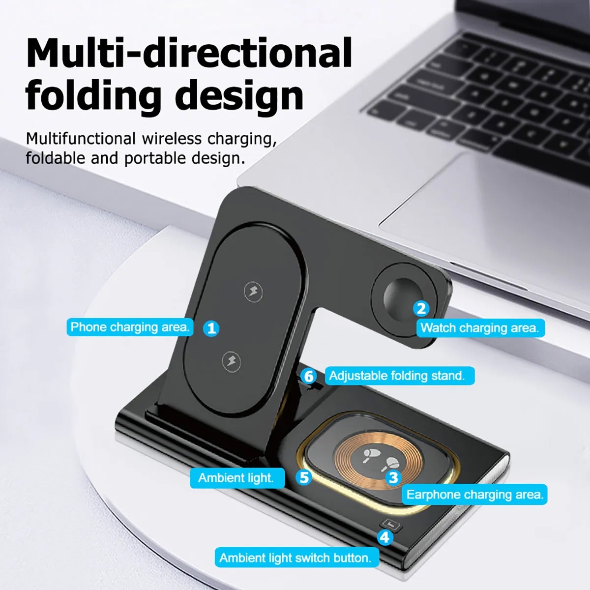 3 in 1 Fast Magnetic Wireless Charging Stand 7