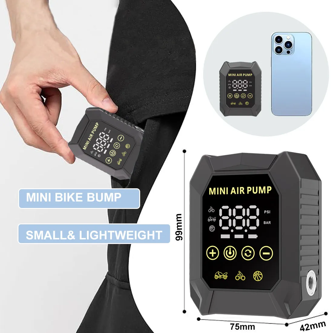 Mini Electric Bike Pump 7