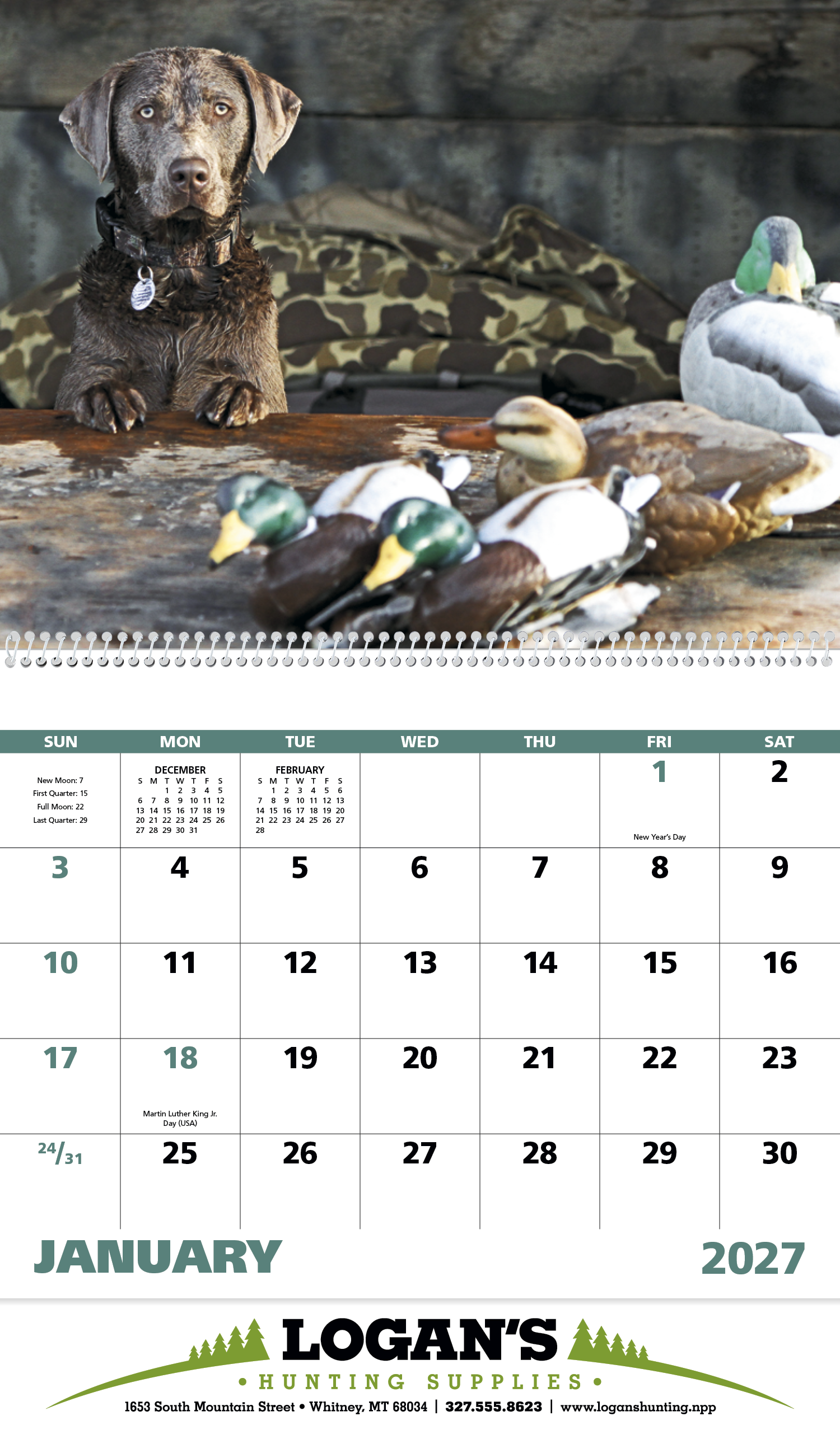 Good Value™ Sporting Dogs - Spiral Calendar 15