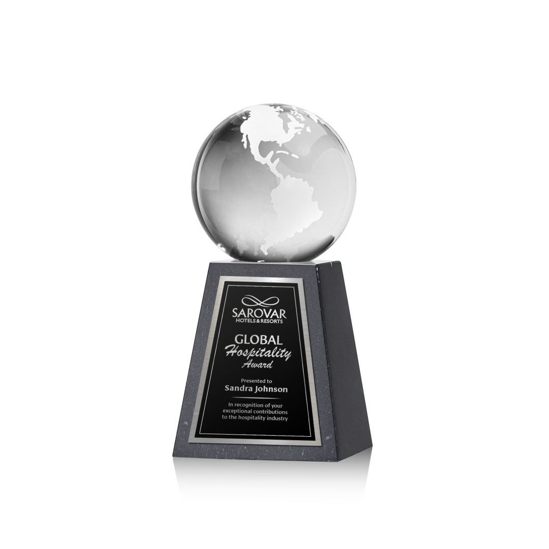 Globe Award on Tall Marble Base 5