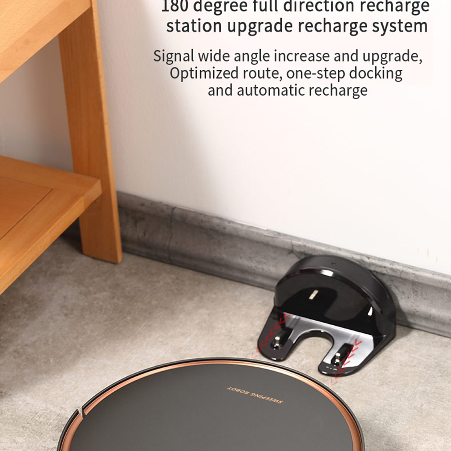 2-in-1 Automatic Backfill Vacuum Cleaning Robot 3