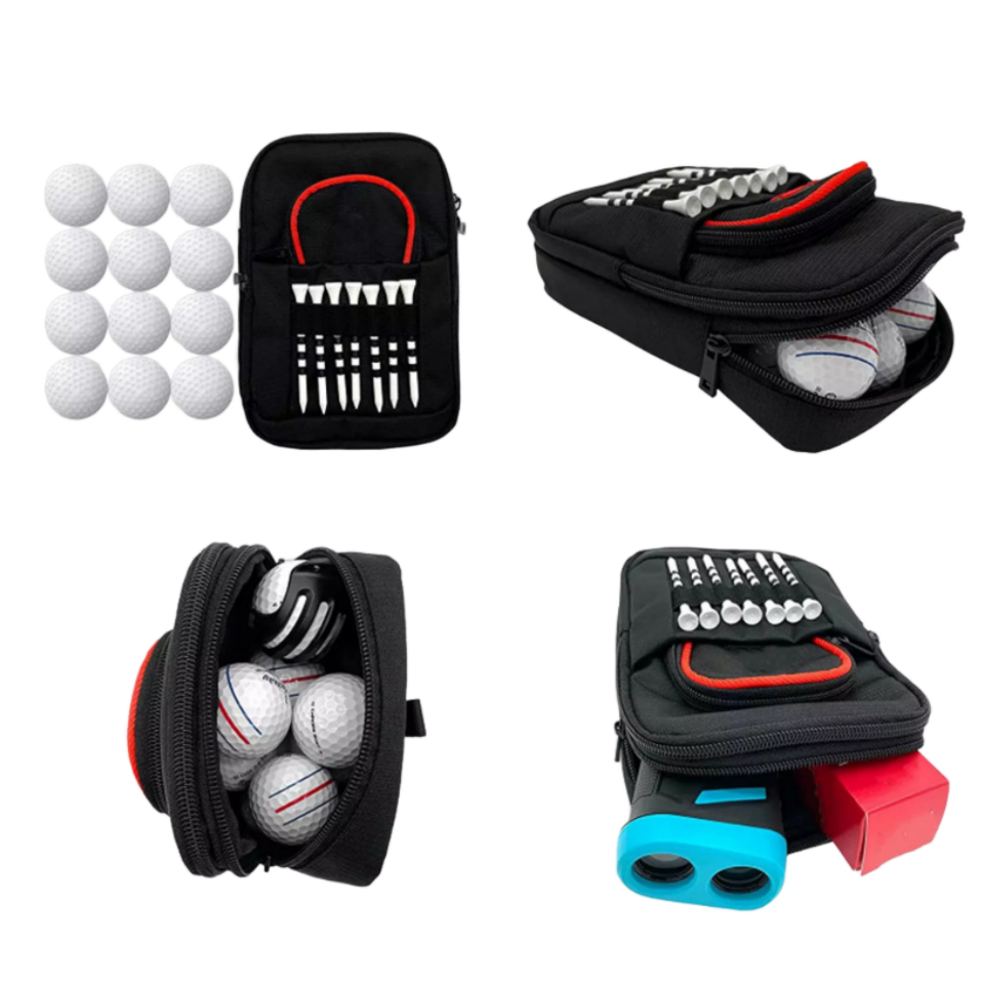 Multi-Pockets Golf Bag Pouch with Detachable Clip 7