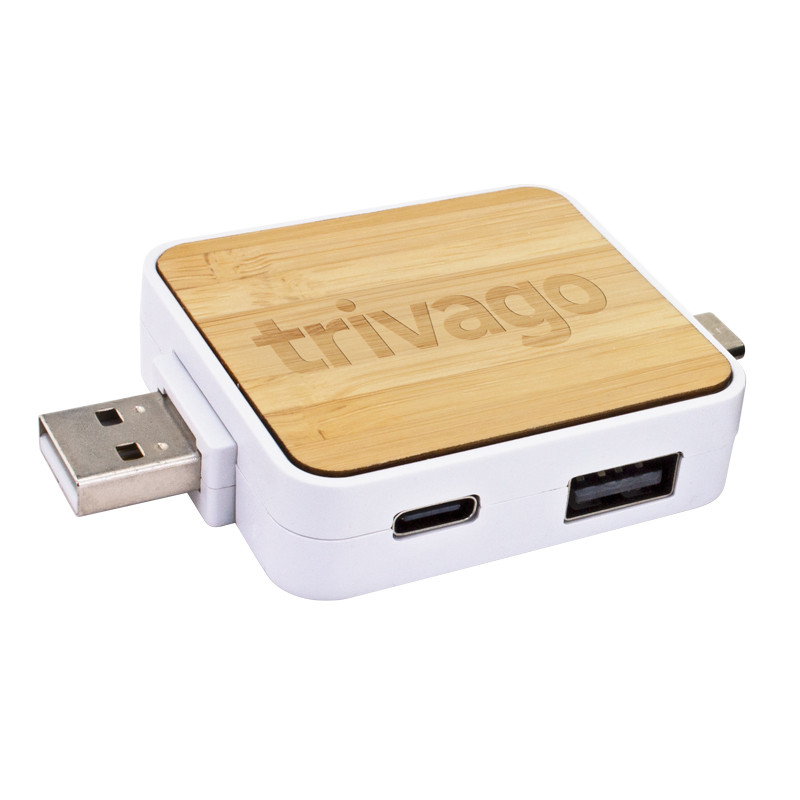 Portable Hub with Type-C Recycled ABS 16