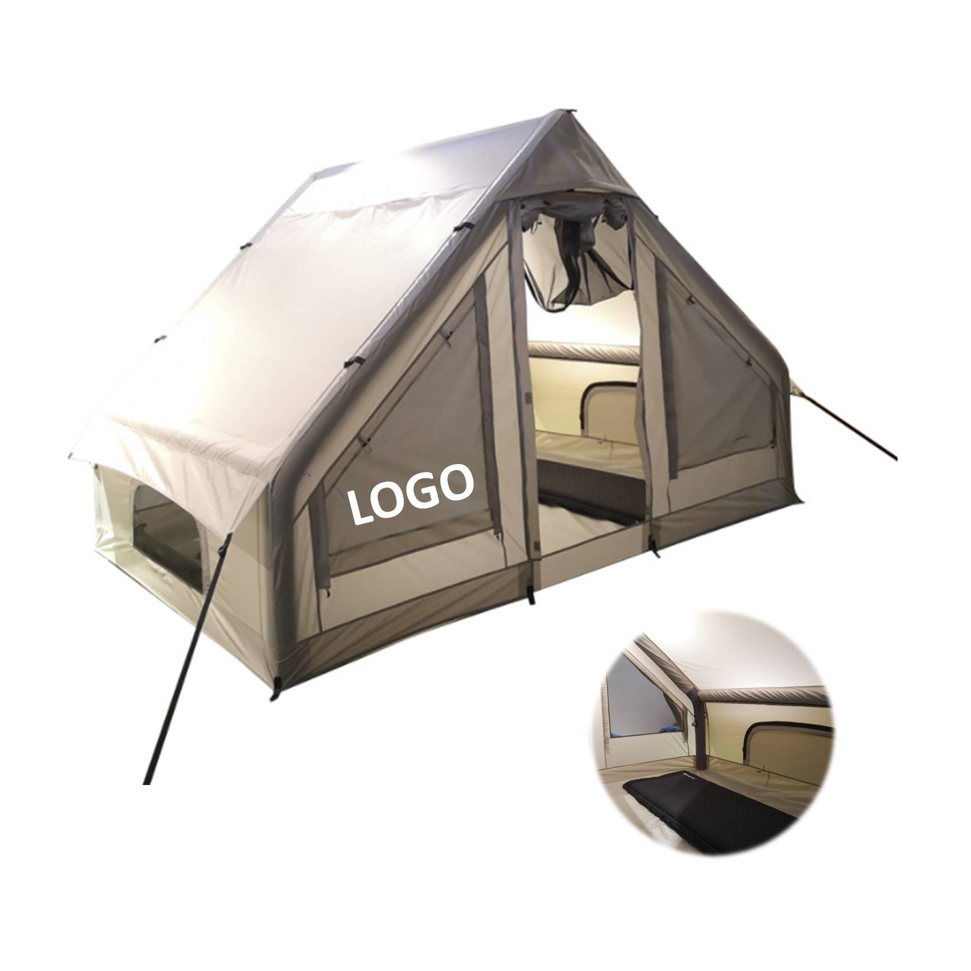Outdoor Cotton Disaster Relief Inflatable Tent 2