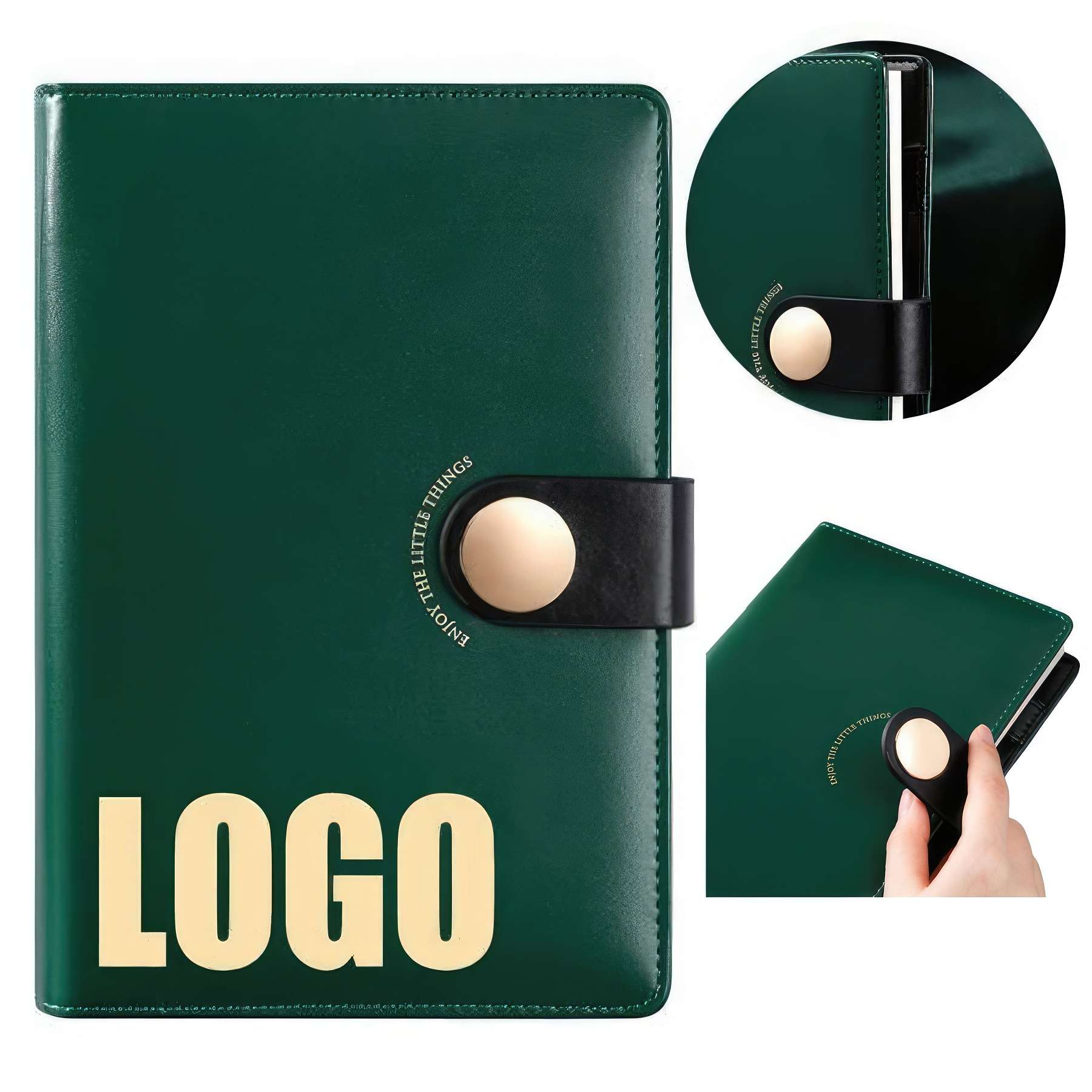 PU Leather A5 Business Travel Journal Diary Notebook 2