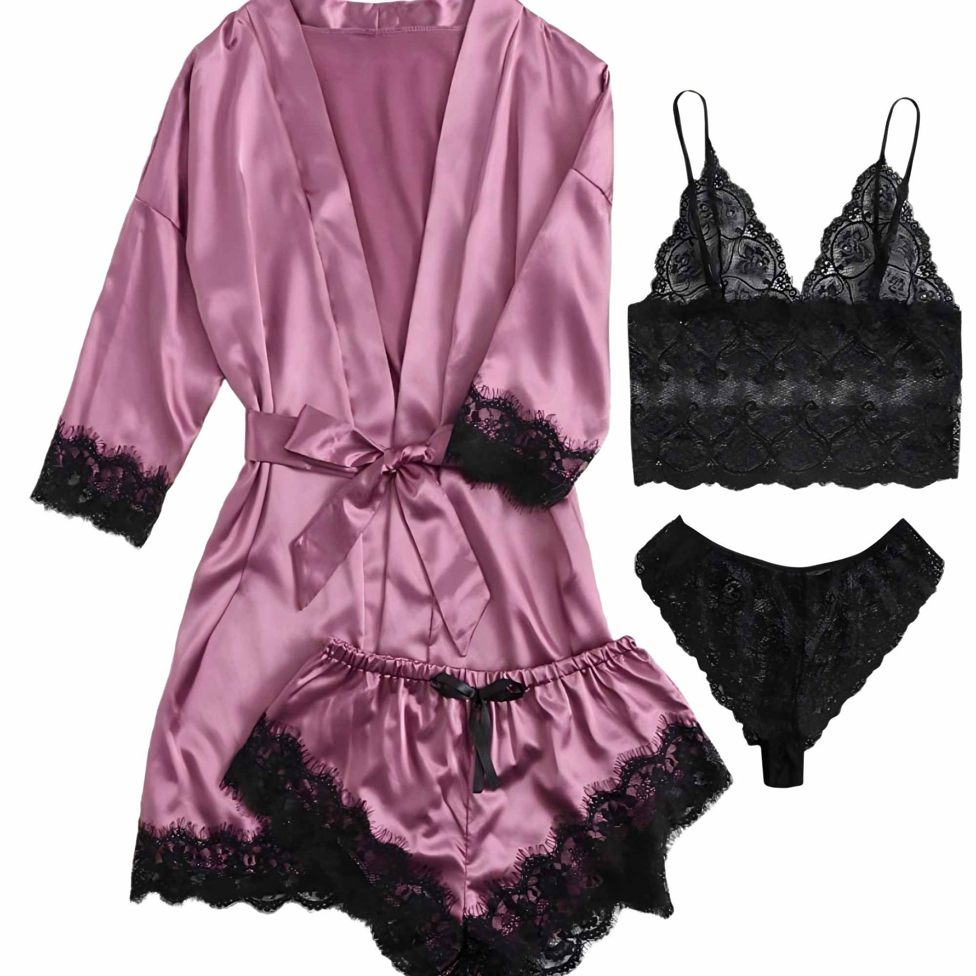Four-Piece Pajama Set 8