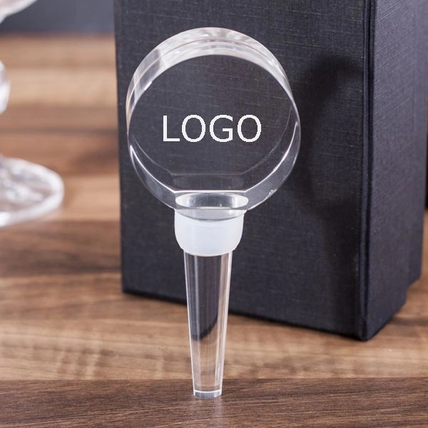Crystal Wine Bottle Stopper - Circle 2
