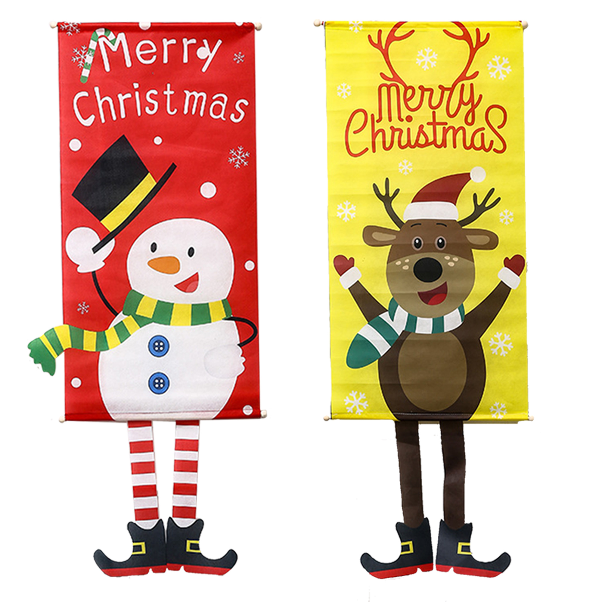 Christmas Window Hanging Flags 1