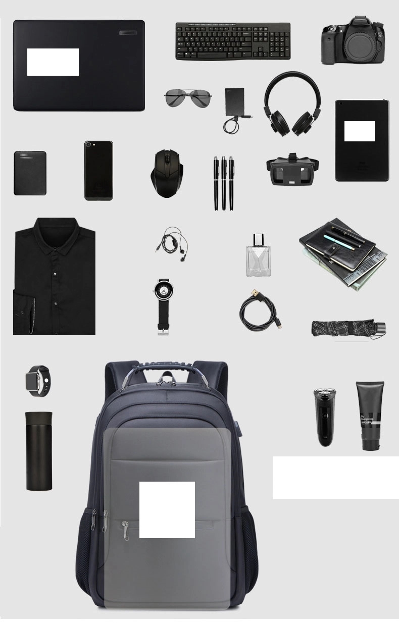 Customized Business Travel Backpacks With USB Port 16