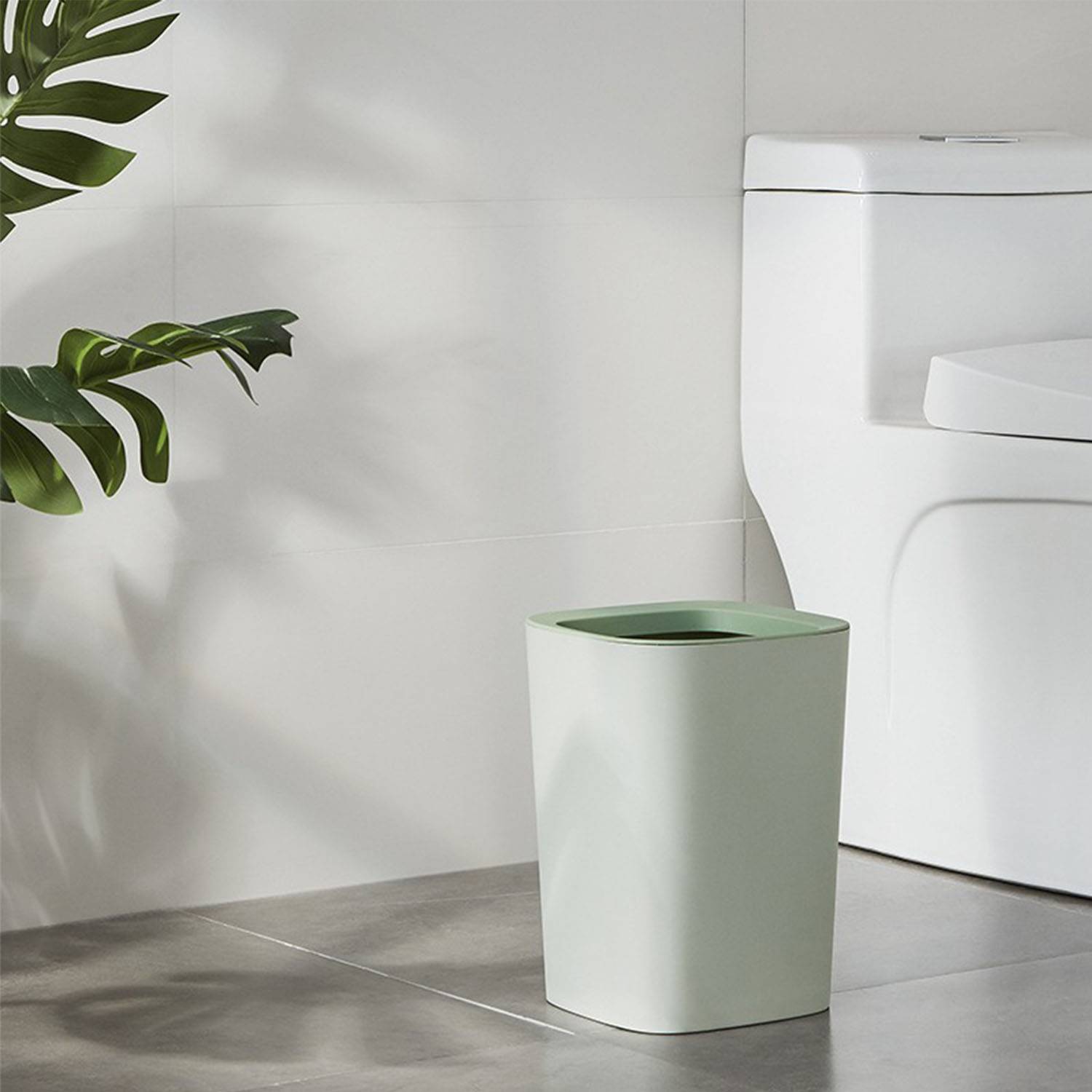 Home kitchen bathroom office thickened creative trash can 6