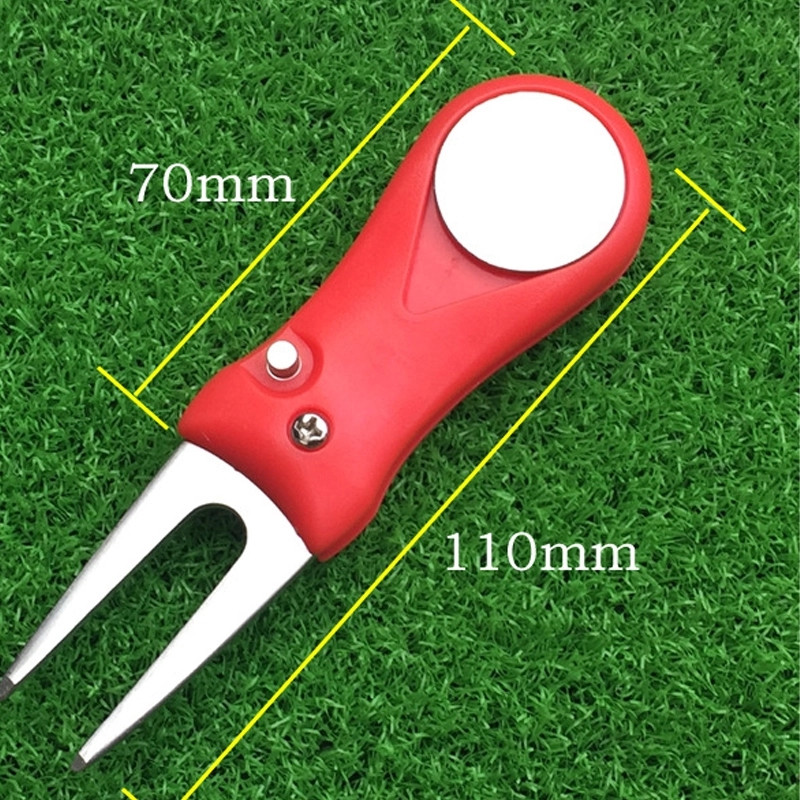 Foldable Repair Tool Magnetic Ball Marker Golf Pitch 4