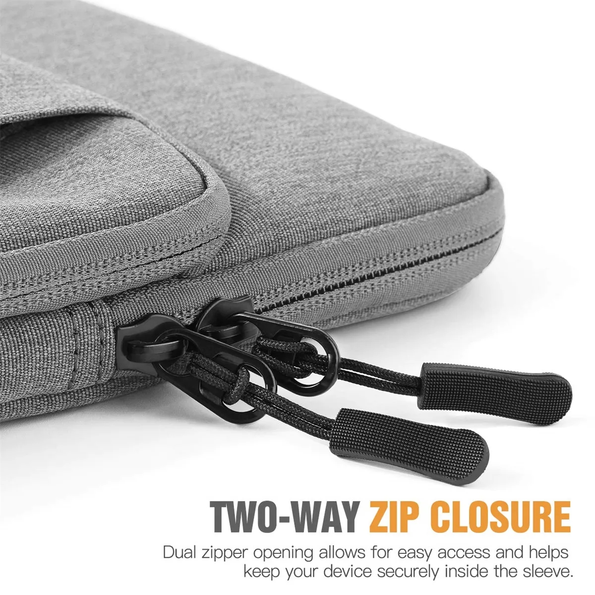 13" Laptop Sleeve Case Carrying Bag with Pockets 7