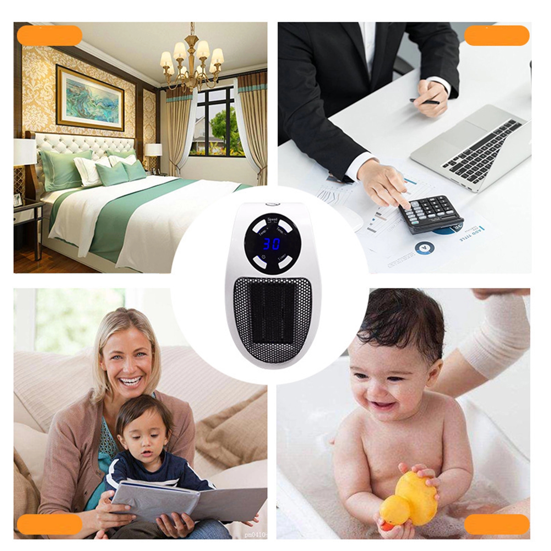 Small Electric Space Heaters Indoor With Thermostat 5