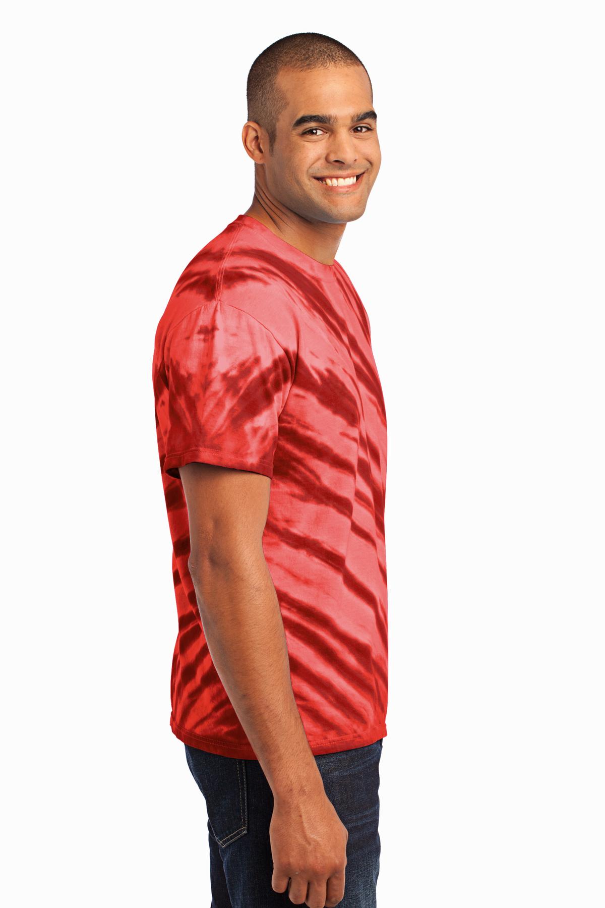 Port & Co Tiger Stripe Tie-Dye Tee. PC148 17