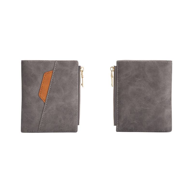 Men's Short Vintage Purse Slim PU Leather Wallet 6