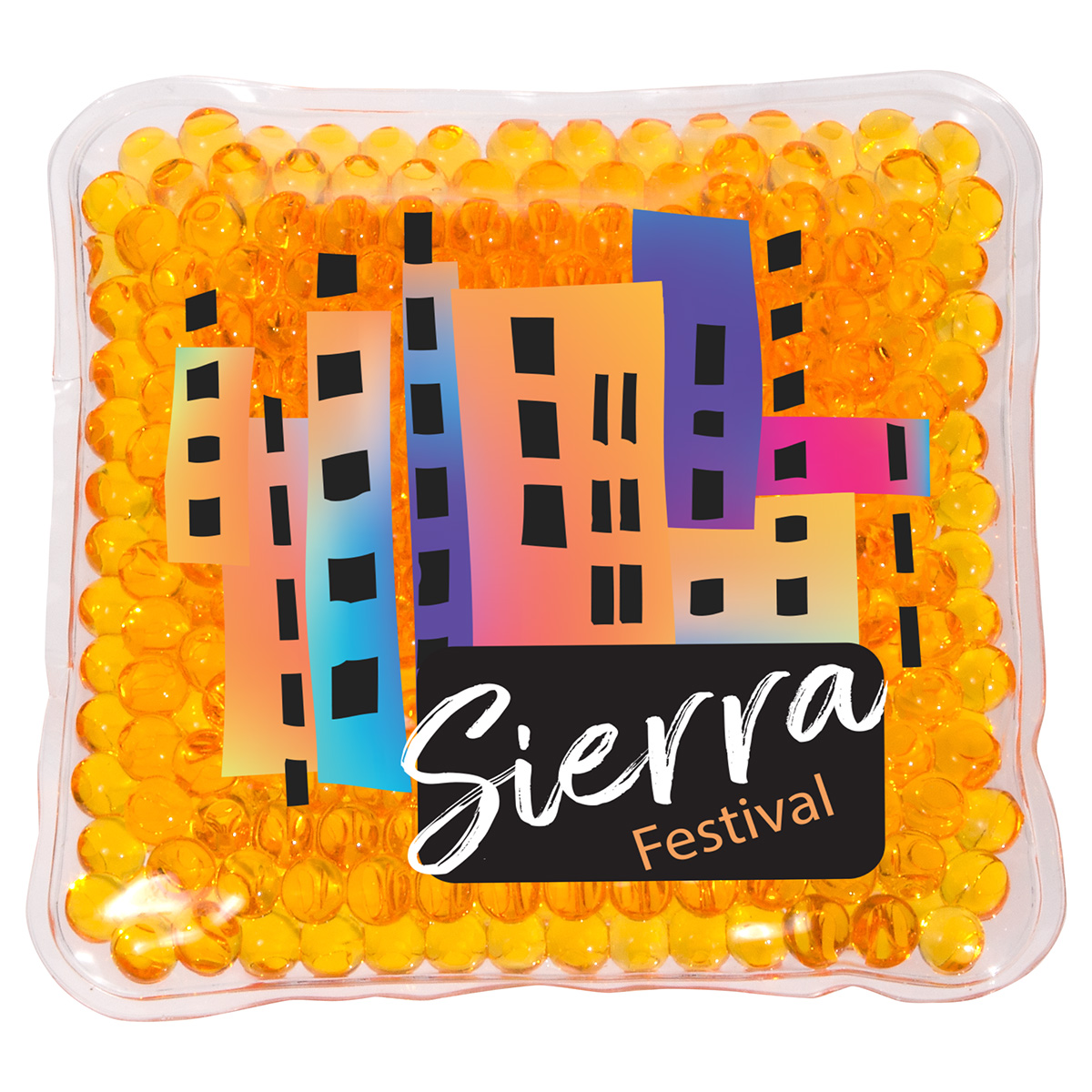 Full-Color Square Aqua Pearls™ Hot/Cold Pack 52