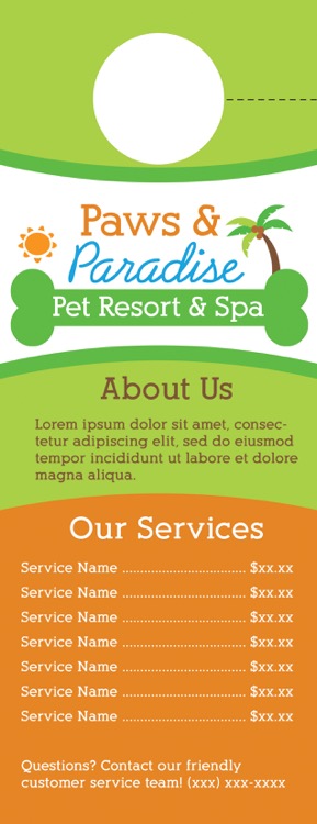 Full Color 2-sided Door Hanger (4.25" x 11") 3