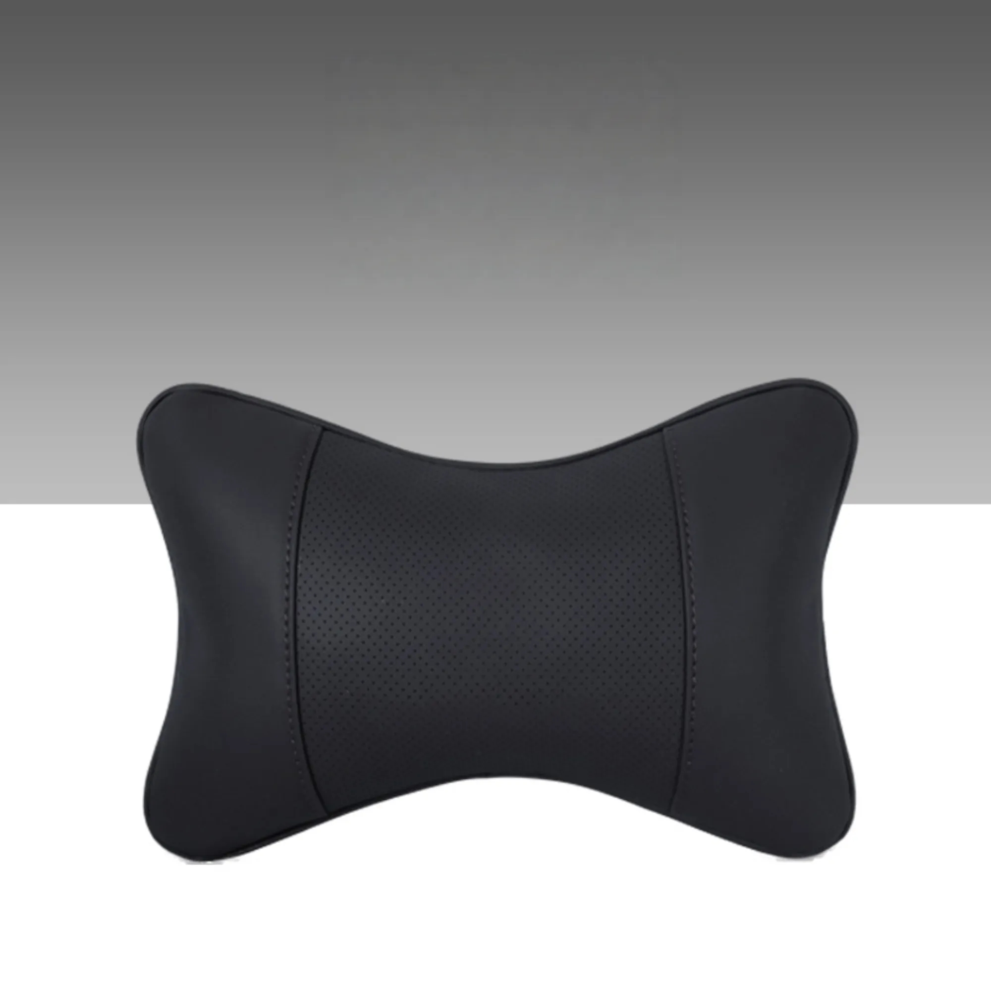 Ergonomic car neck support genuine leather pillow 4
