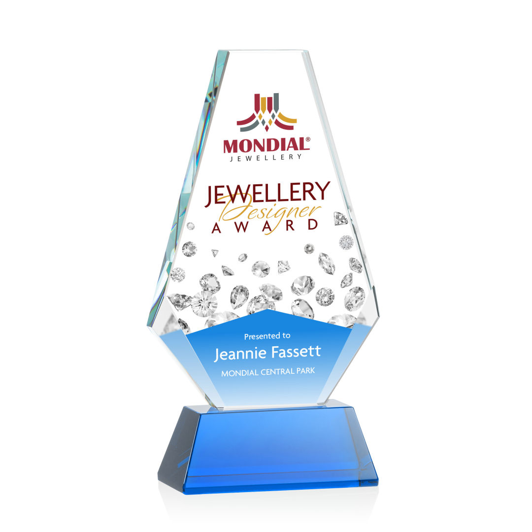 Kingsley VividPrint™ Award on Newhaven Base - Blue 8