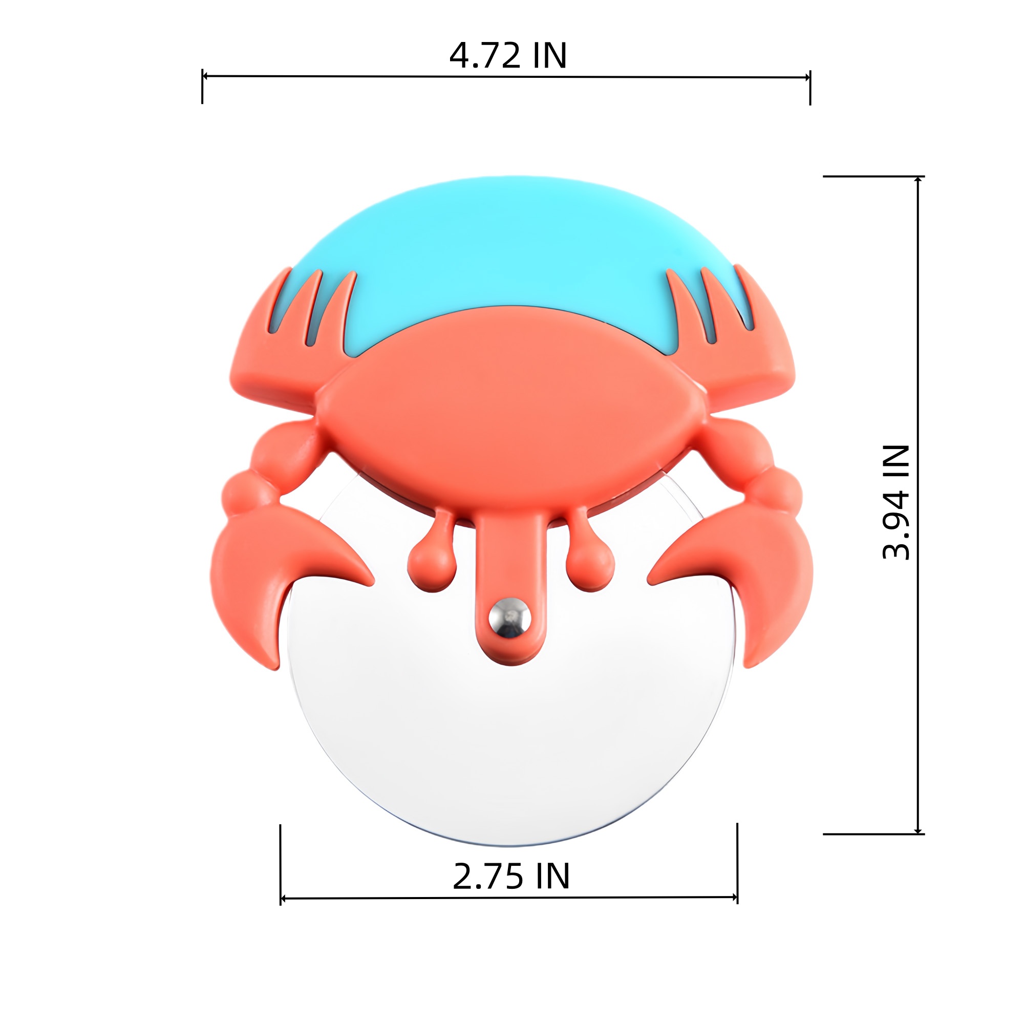 Crab Shaped Pizza Cutter ABS 430 Steel 3