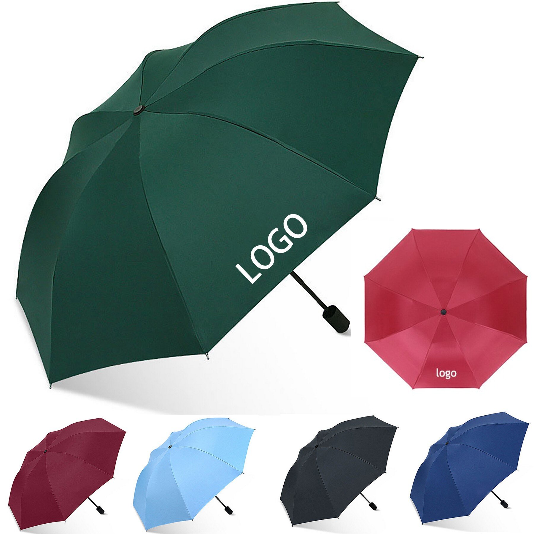 8 Ribs 38"UV Protection Folding Umbrella 5