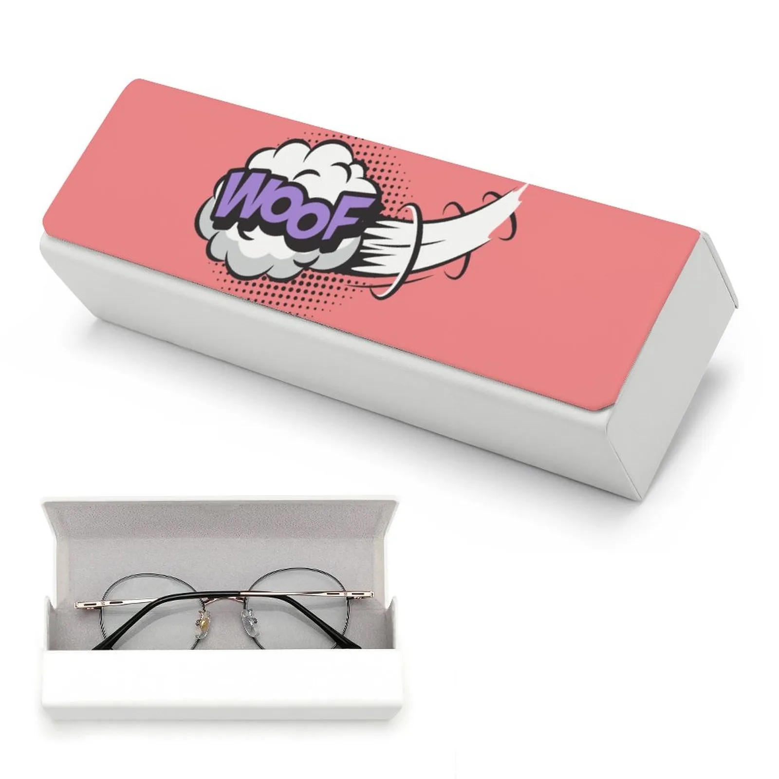 Custom Leather Eyeglass Case with Magnetic Closure Personalized for Gifts Promo 8