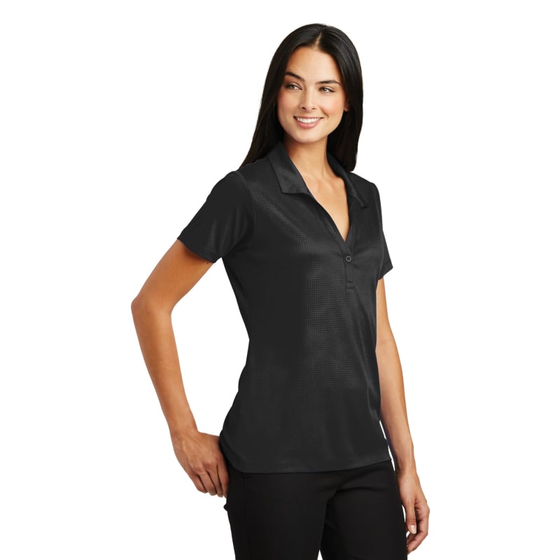 Sport-Tek Women's Embossed PosiCharge Tough Polo . 20