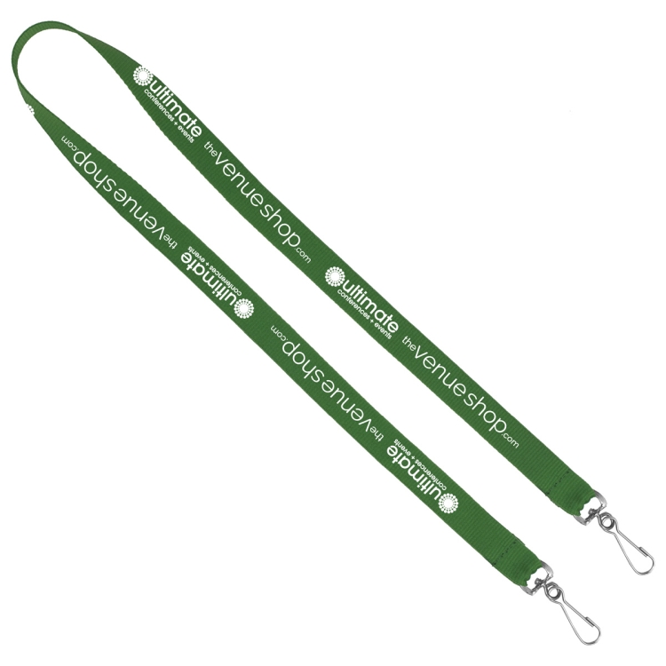 "CULVER" 3/4" Width Dual Attachment Silkscreen Polyester Lanyard 8
